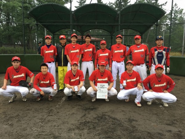 金沢市　第６０回金沢市民体育大会　男子　優勝チーム＜日曜犬鷲スパークス＞